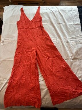 Rhythm Orange Wide-Leg Jumpsuit